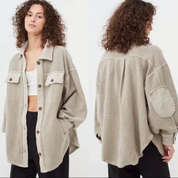 Free People Jackets & Blazers - 🤍 Free People Ruby Shacket | XS | Stone